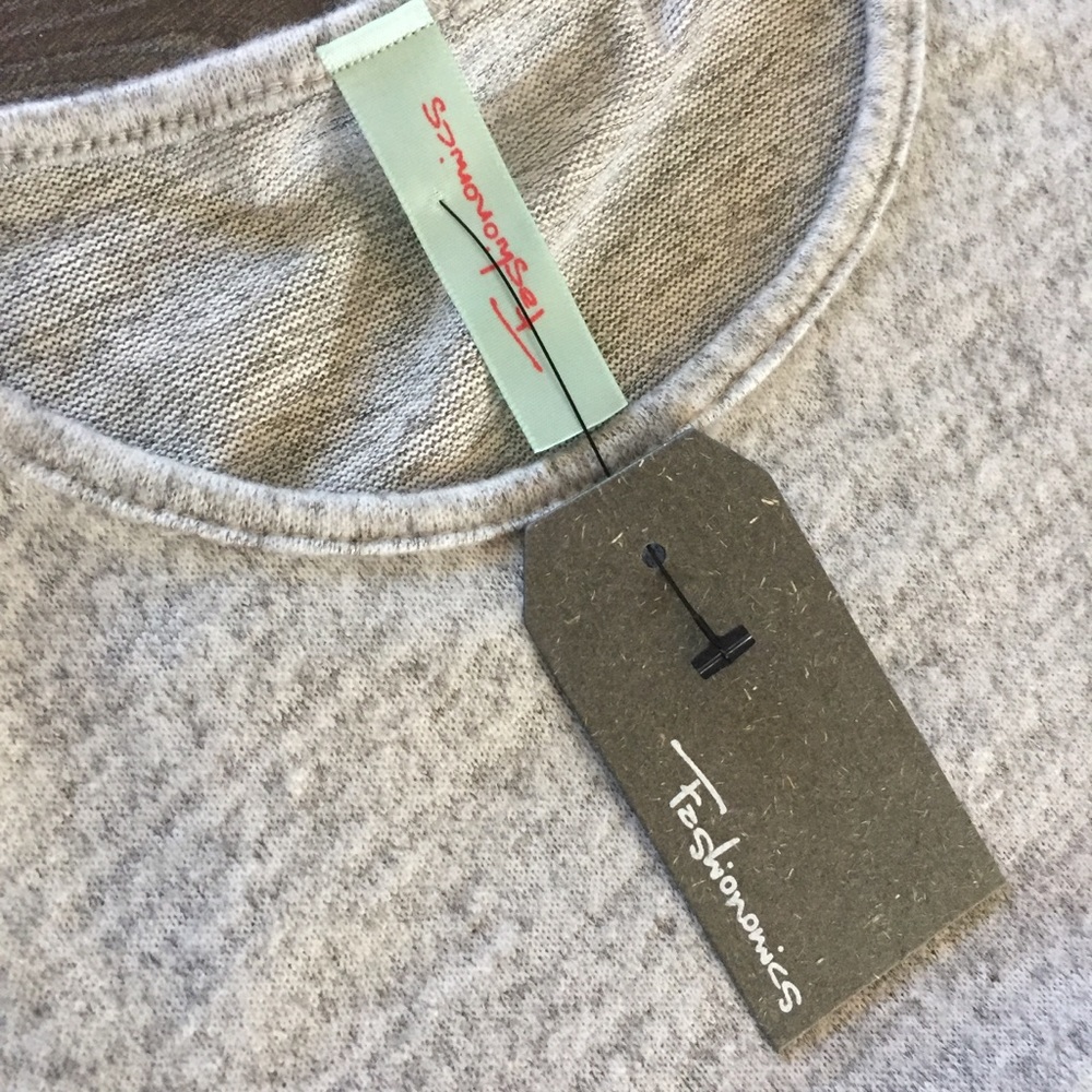 3/4 sleeve brushed knit grey dress w/ pockets! - Picture 4 of 7